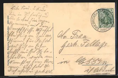 AK Friedrichshafen, Zeppelin`sches Luftschiff, Zug