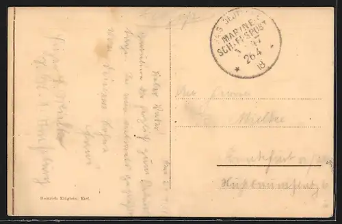 AK Kriegsschiff SMS Strassburg auf See