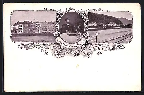 AK Salzburg, Gasthof zum Mohren, Bes. Franz Obereder