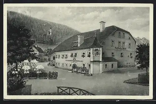 Künstler-AK Tamsweg, Gasthof zur Post, Inh. M. Gappmayer