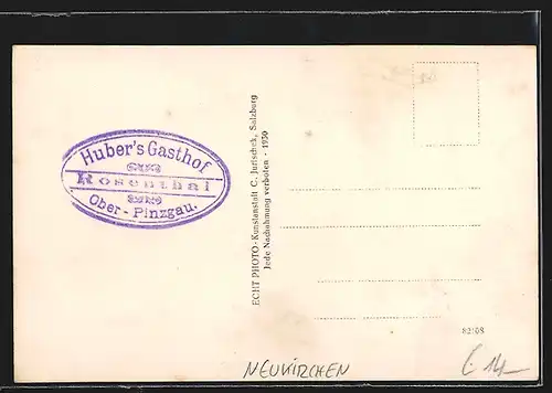 AK Neukirchen, Hubers Gasthof Rosenthal