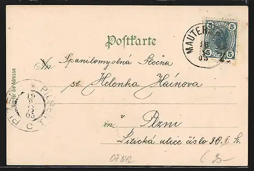 AK Mauterndorf, Gasthof zur Post, Ortsansicht aus der Vogelschau