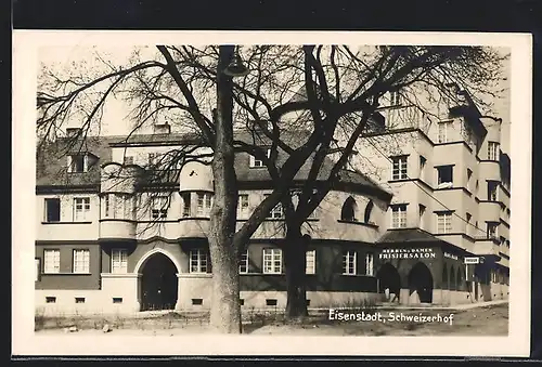 AK Eisenstadt, Schweizerhof mit Frisiersalon