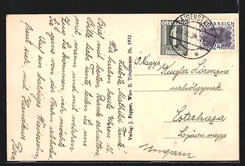 AK Eisenstadt, Schweizerhof mit Frisiersalon