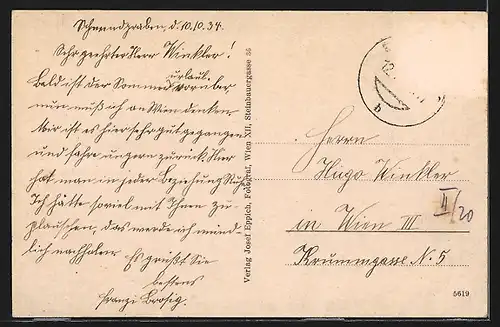 AK Schwendgraben, Ortsansicht mit Kirche