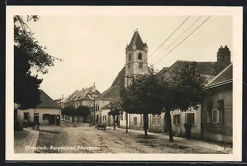 AK Eisenstadt, Blick in die Pfarrgasse