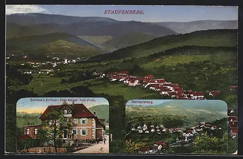 AK Staufenberg, Gasthaus und Kurhotel Stern von Ferd. Ulrici, Ortsansicht