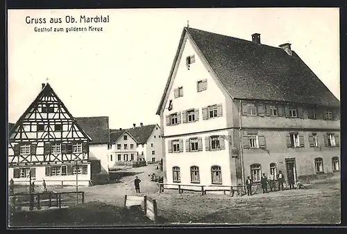 AK Ob.-Marchtal, Gasthof zum goldenen Kreuz
