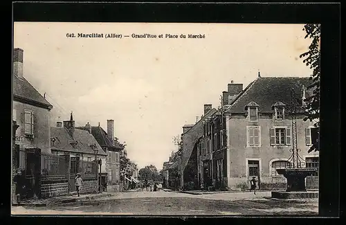 AK Marcillat, Grand'Rue et Place du Marche