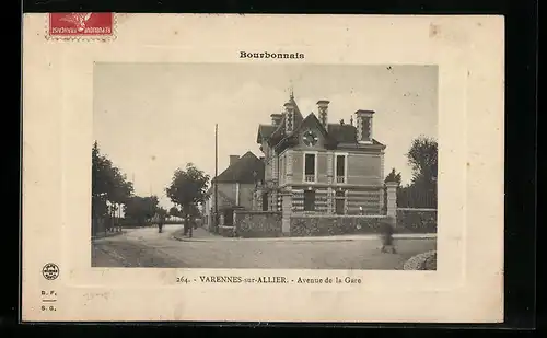 AK Varennes-sur-Allier, Bourbonnais, Avenue de la Gare