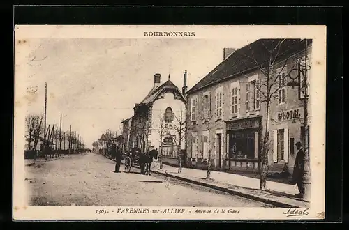 AK Varennes-sur-Allier, Bourbonnais, Avenue de la Gare