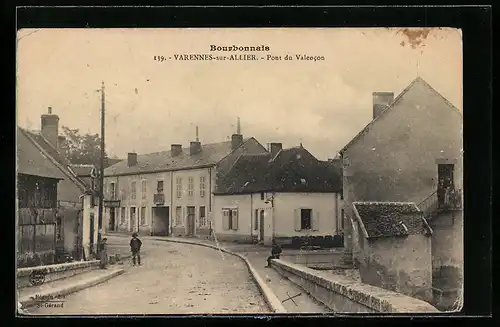 AK Varennes-sur-Allier, Bourbonnais, Pont du Valencon