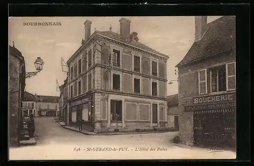 AK St.-Gerand-le-Puy, Bourbonnais, L'Hotel des Postes