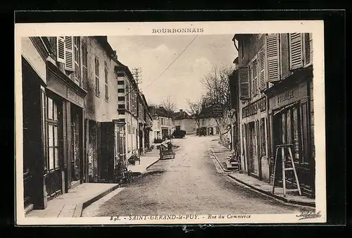 AK Saint-Gerand-le-Puy, Bourbonnais, Rue du Commerce