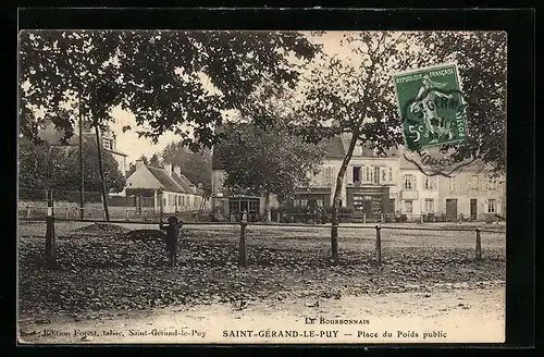 AK St-Gerand-le-Puy, Bourbonnais, Place du Poids public