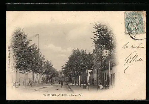 AK Varennes-sur-Allier, Rue de Paris