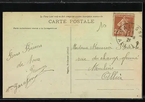 AK Jaligny, Avenue de la Gare