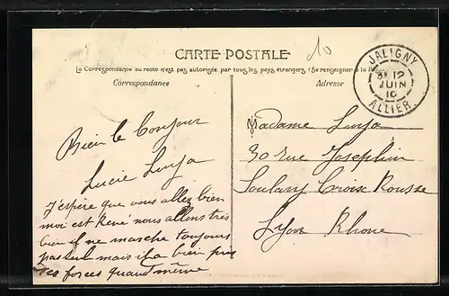 AK Jaligny, Rue du Pont