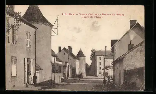 AK Trezelles, Vieux Chateau-Entrèe du Bourg, Route de Floret