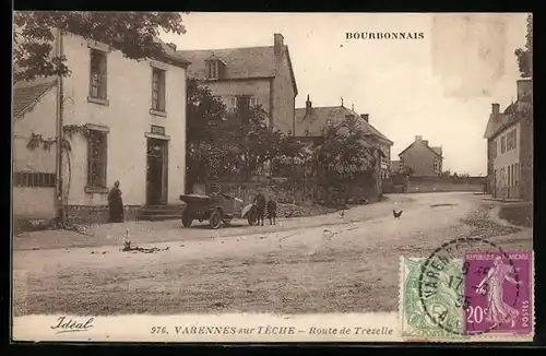 AK Varennes-sur-Teche, Route de Trezelle