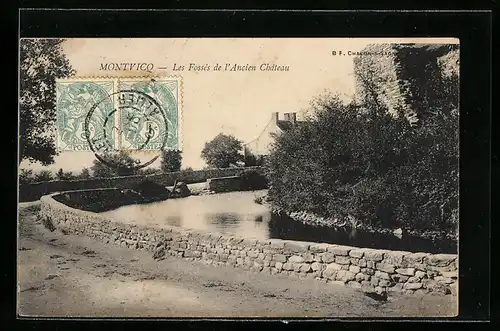 AK Montvicq, Les Fossès de l`Ancien Chateau