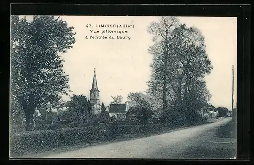 AK Limoise, Vue pittoresque à l`entrèe du Bourg