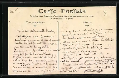 AK Vichy, La Rue de Paris, Strassenpartie