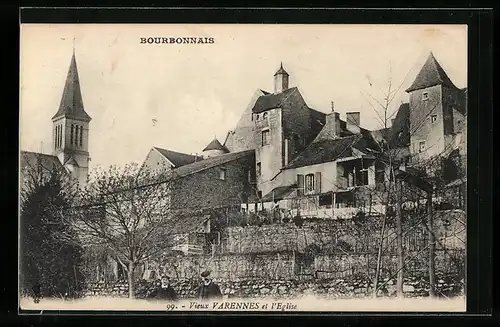 AK Varennes-sur-Allier, Vieux Varennes et l`Eglise