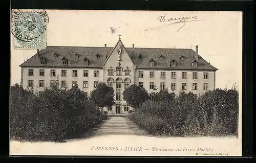 AK Varennes-sur-Allier, Pensionnat des Frères Maristes