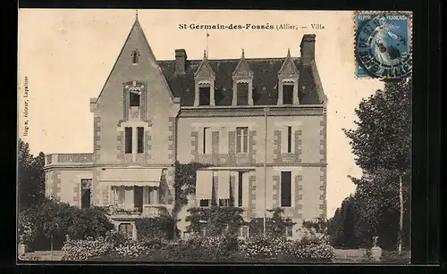 AK Saint-Germain-des-Fossès, Villa