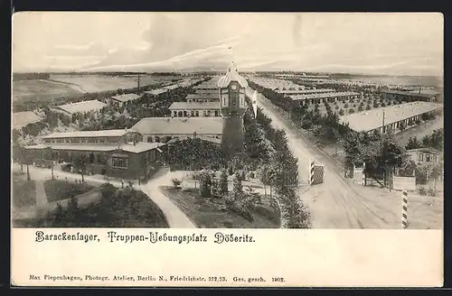 AK Döberitz, Truppenübungsplatz, Blick auf das Barackenlager