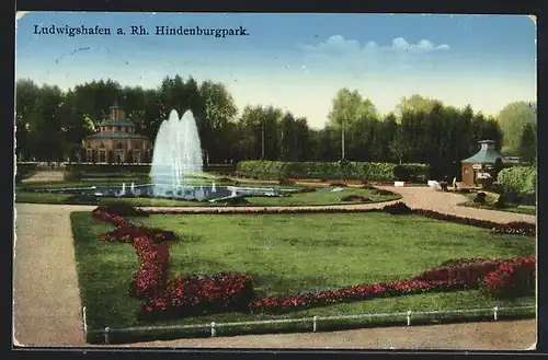 AK Ludwigshafen a. Rh., Hindenburgpark