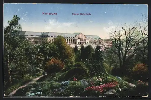 AK Karlsruhe, Neuer Bahnhof