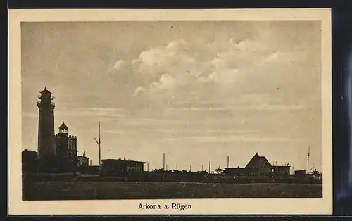 AK Insel Rügen, Kap Arkona mit Leuchtturm