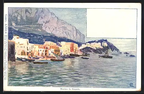 Künstler-AK Philipp + Kramer Nr. XXIII /4: Capri, Marina la Grande