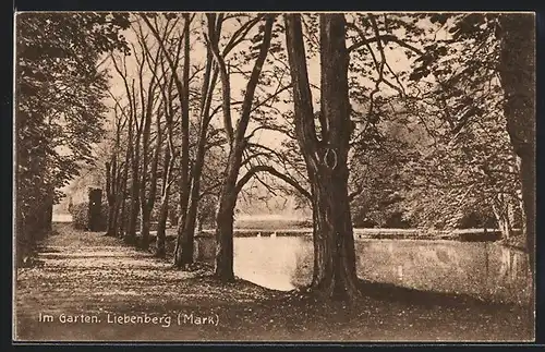 AK Liebenberg (Mark), Partie im Garten