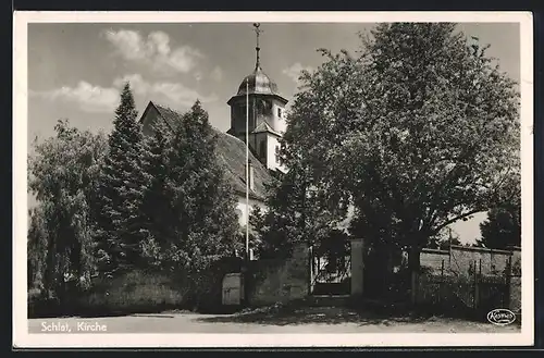 AK Schlat, Blick auf die Kirche