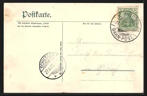 AK Offenburg, Ansicht v. Marktplatz