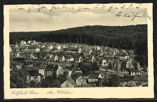 AK Sulzbach /Saar, Am Wäldchen aus der Vogelschau