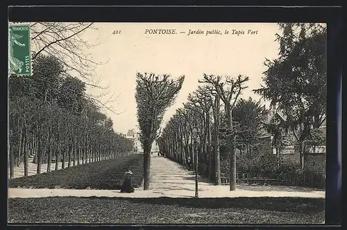AK Pontoise, Jardin public, le Tapis Vert