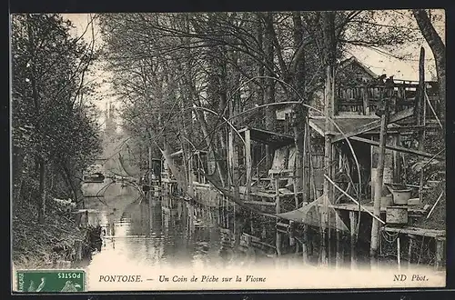 AK Pontoise, Un Coin de Pèche sur la Viosne