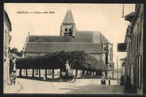 AK Presles, L`Eglise (coté Midi)