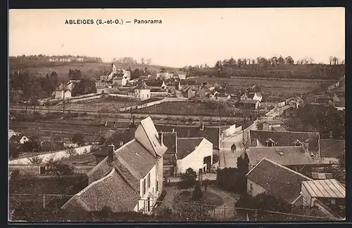 AK Ableiges, Panorama aus der Vogelschau