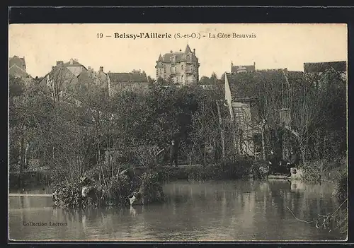 AK Boissy-L`Aillerie, La Côte Beauvais, Partie au bord de l`eau
