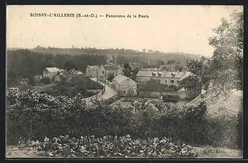 AK Boissy-L`Aillerie, Panorama de la Poste