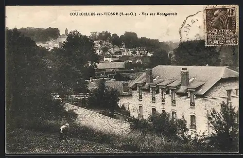 AK Courcelles-sur-Viosne, Vue sur Montgeroult