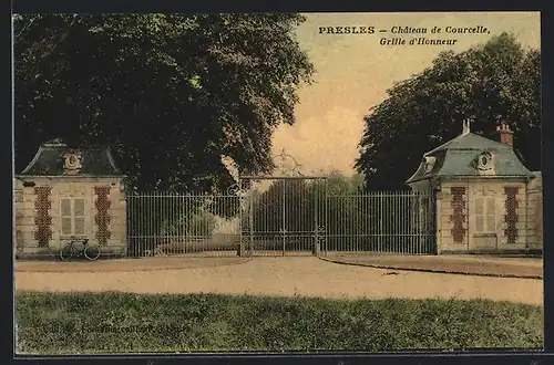 AK Presles, Chateau de Courcelle, Grille d`Honneur