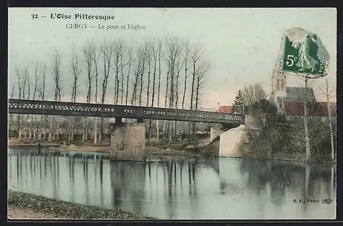 AK Cergy, Le pont et l`Église