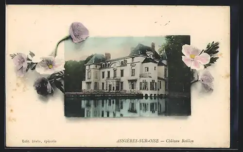 AK Asnières-sur-Oise, Chateau Baillon