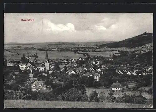 AK Donzdorf, Generalansicht mit der Kirche